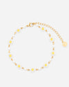 BRACELET DE CHEVILLE Chaînes marguerites - Or