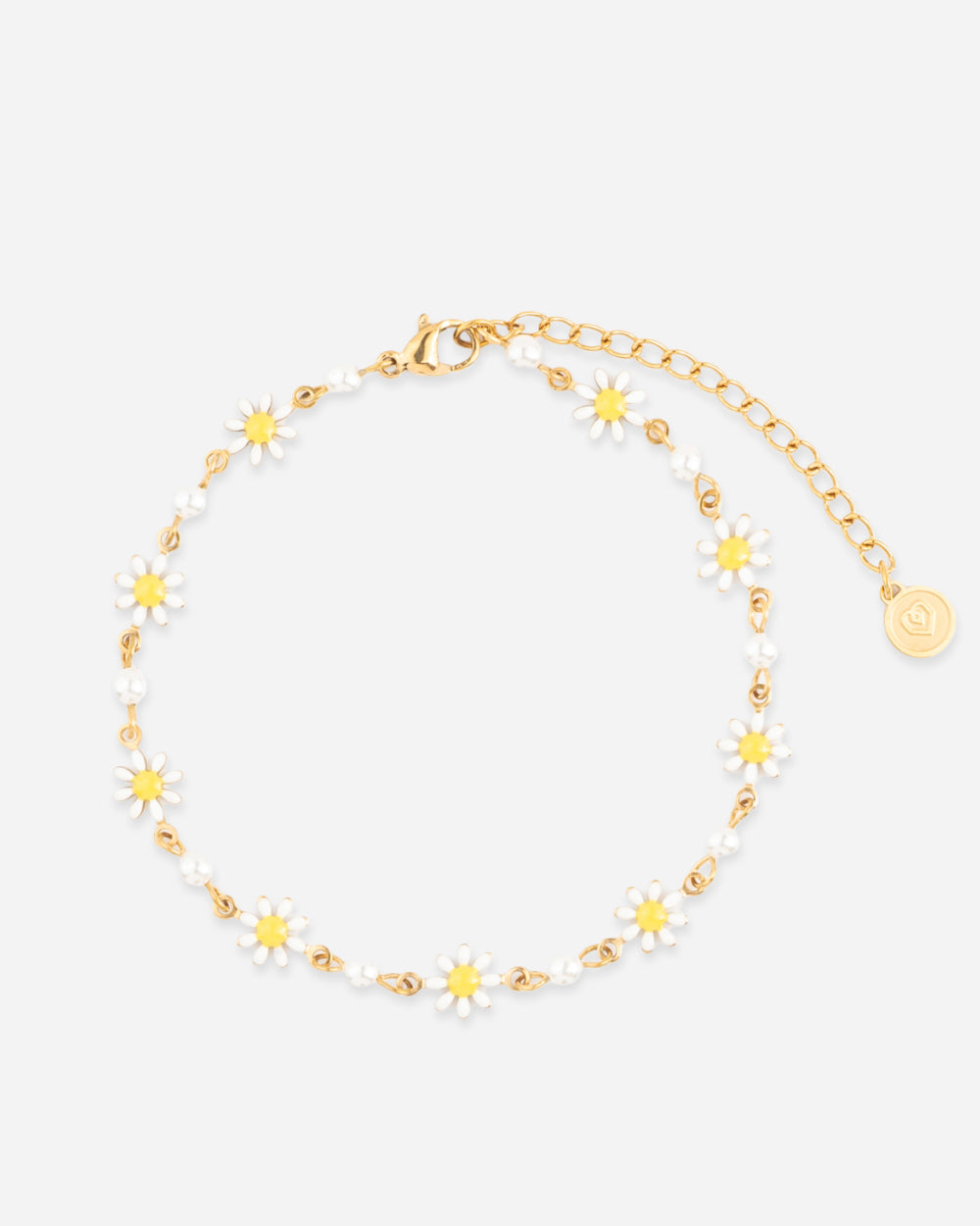 BRACELET DE CHEVILLE Chaînes marguerites - Or