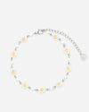 BRACELET DE CHEVILLE Chaînes marguerites - Argent