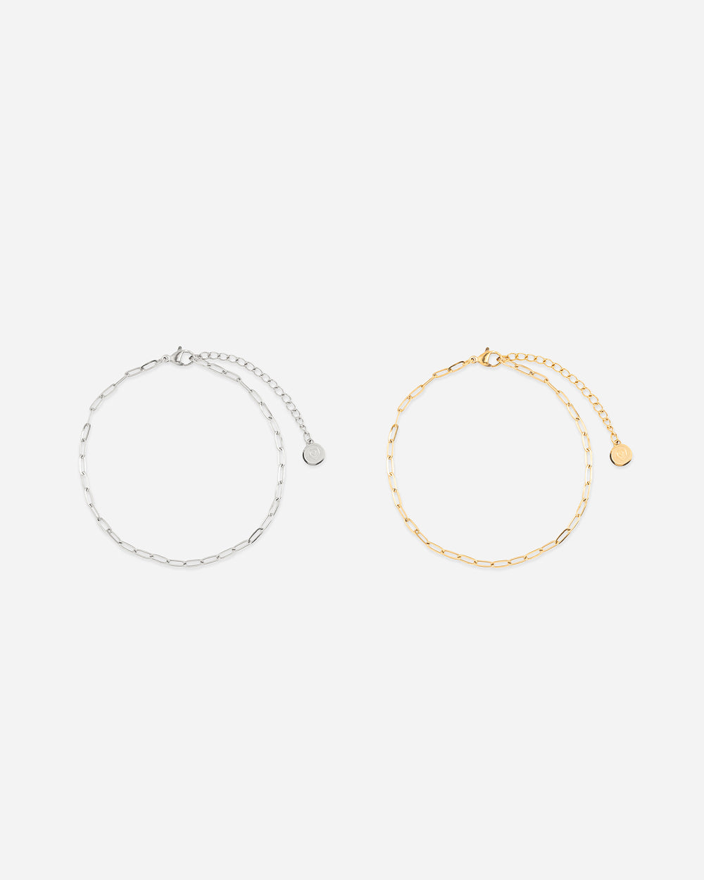BRACELET DE CHEVILLE Chaînes à maillons - Argent