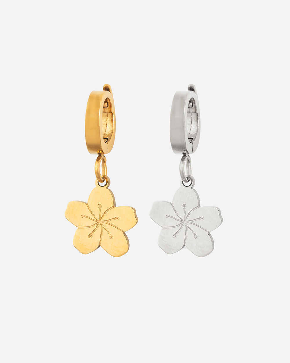 CHARM Fleur tropicale - Argent